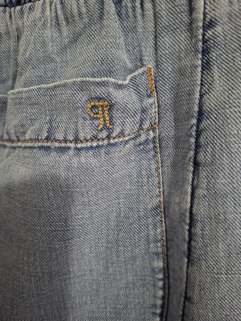 Pilcro Barrel-Leg Smocked Waist Jeans  Size S. - Picture 6 of 12